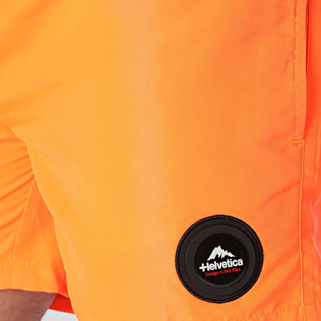 Helvetica - Zwemshort 31 Zonsondergang Oranje Fluo