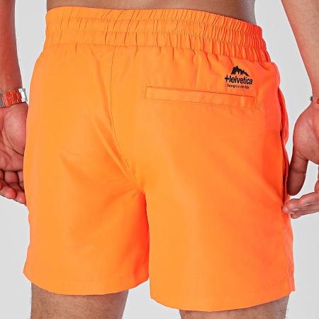 Helvetica - Pantaloncini da bagno 31 Sunset Orange Fluo