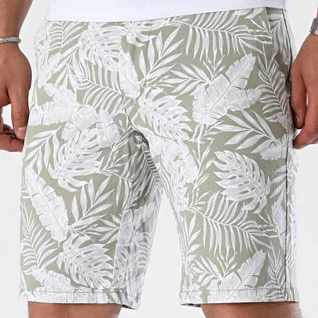 Only And Sons - Cam Leaf Chino Shorts Caqui Verde Floral