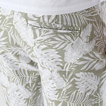 Only And Sons - Cam Leaf Chino Korte Broek Khaki Groen Bloemen