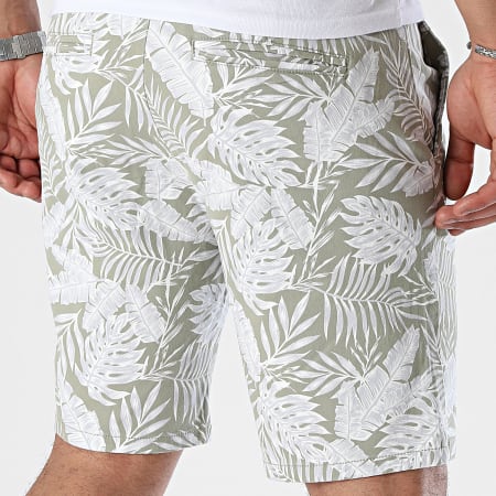 Only And Sons - Cam Leaf Chino Korte Broek Khaki Groen Bloemen