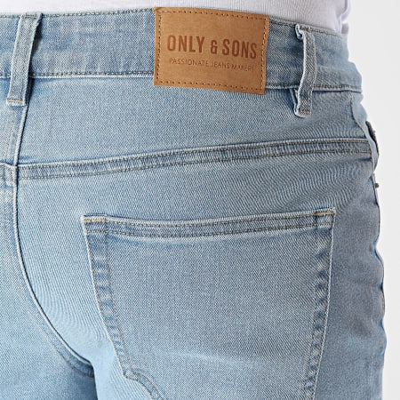 Only And Sons - Short Jean Ply LBD 9038 Bleu Denim