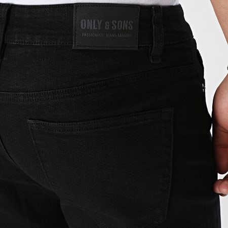 Only And Sons - Pantalones cortos Ply Jean 9041 Negro
