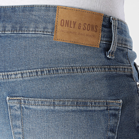 Only And Sons - Short Jean Ply LBD 7644 Bleu Denim