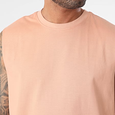 Only And Sons - Tee Shirt Sans Manches Fred Life Orange