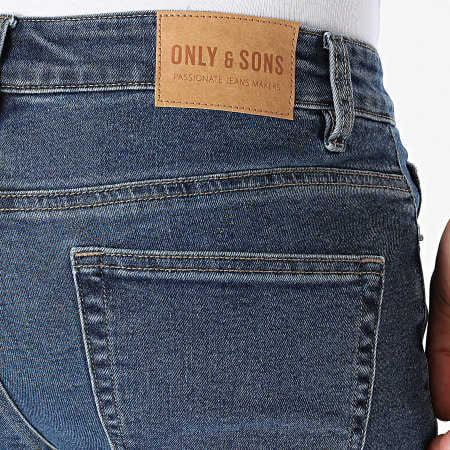 Only And Sons - Short Jean Ply MBD 9039 Bleu Denim