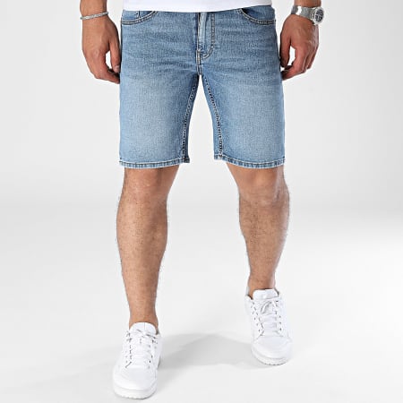 Only And Sons - MBD 7625 Blauw Denim Weft Jean Shorts