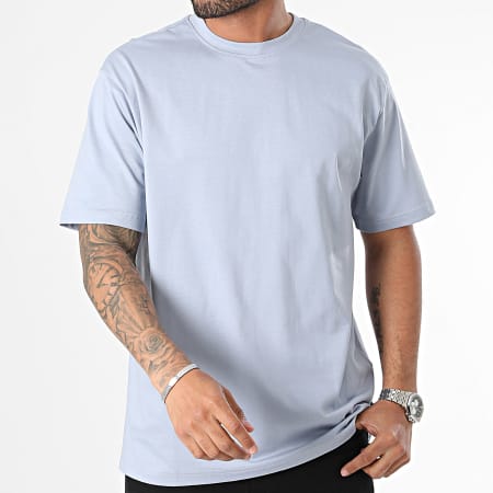Only And Sons - Tee Shirt Oversize Fred Life Bleu Clair