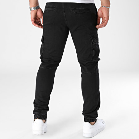 Only And Sons - Pantalon Cargo Jean Cam Stage Noir