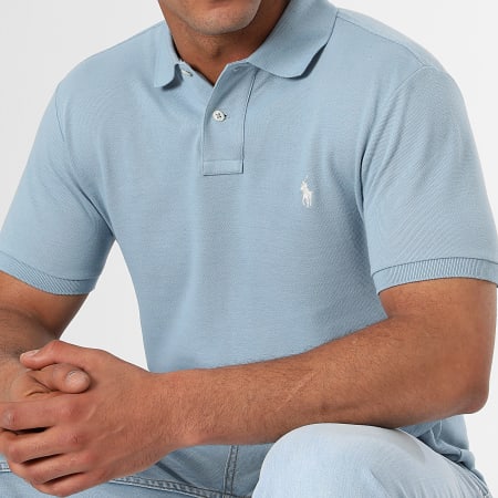 Polo Ralph Lauren - Polo Sleeve Classics Slim Fit Azzurro