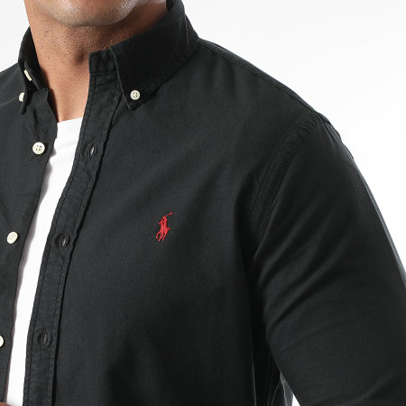 Polo Ralph Lauren - Slim Long Sleeve Shirt Original Player Black - Ryses