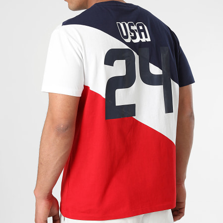 Polo Ralph Lauren - Tee Shirt Regular Original Player Navy White Red
