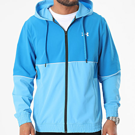 Under Armour - Baseline 1383400 Giacca con cappuccio e zip blu chiaro Blu reale