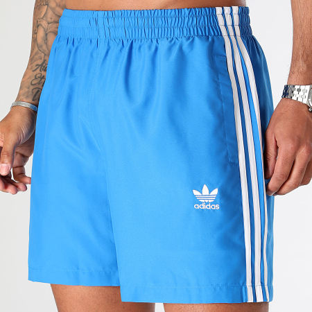 Adidas Originals - IK9194 Shorts de baño con banda Azul Real