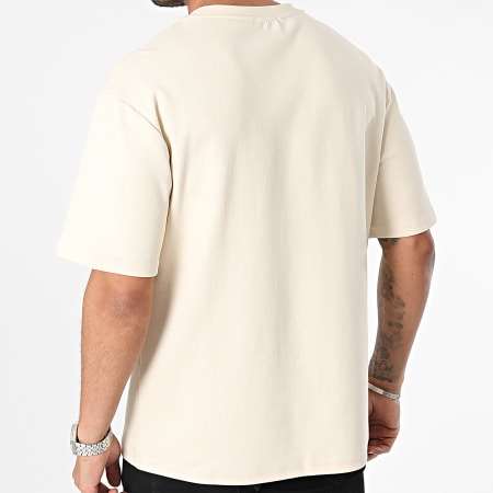 Classic Series - Camiseta de bolsillo oversize beige