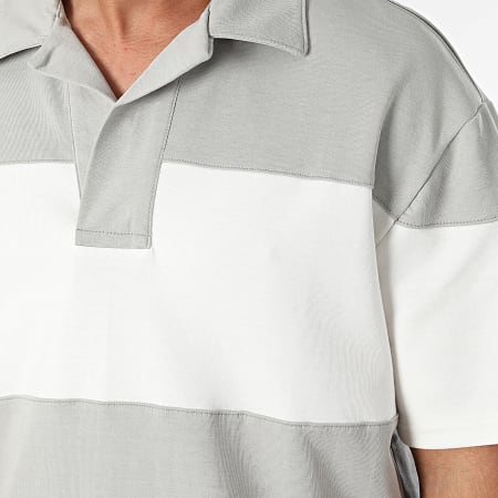 Classic Series - Polo manica corta grigio chiaro bianco