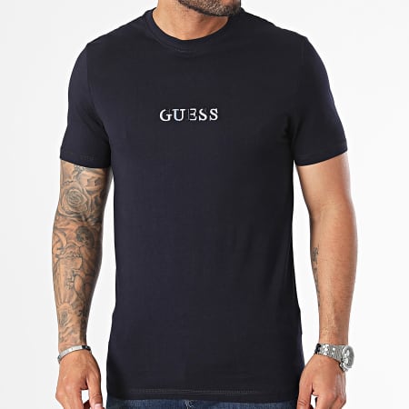 Guess - Tee Shirt M4GI92-I3Z14 Bleu Marine