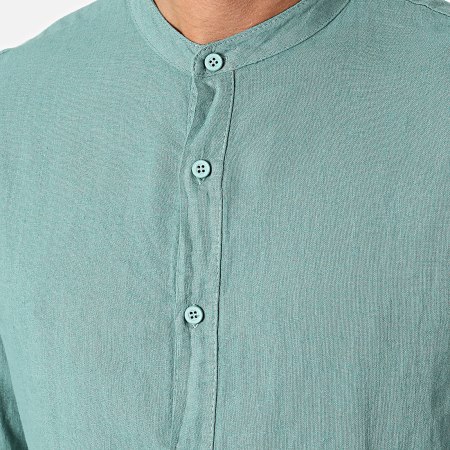 KZR - Camisa de manga larga verde oscuro