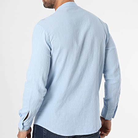 KZR - Camisa azul claro de manga larga