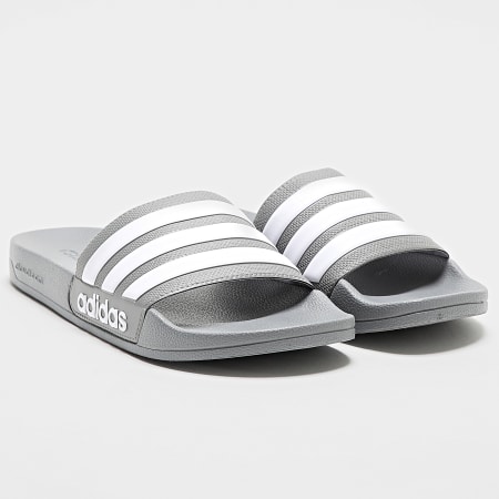 Adidas Performance - Zapatillas de ducha Adilette GY1891 Gris Blanco