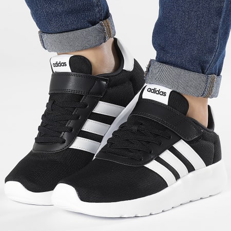 Adidas racer lite black and white deals