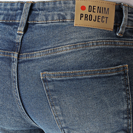 Denim Project - Jean Slim Red Light Destroy Bleu Denim