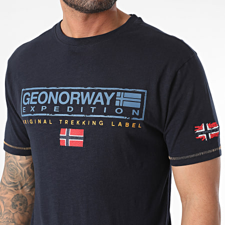 Geographical Norway - Tee Shirt Jasic Bleu Marine