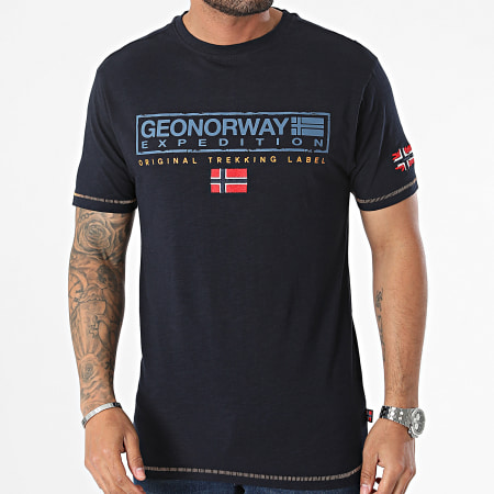 Geographical Norway - Tee Shirt Jasic Bleu Marine