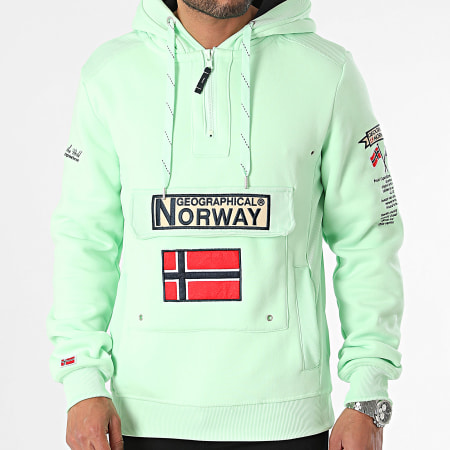 Geographical Norway - Sweat Capuche Gym Class Vert