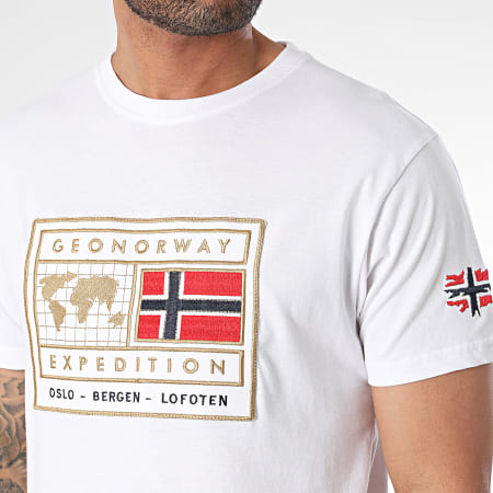 Geographical Norway - Jofoten Tee Shirt Blanco