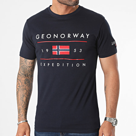Geographical Norway - Camiseta Jezolo Azul Marino