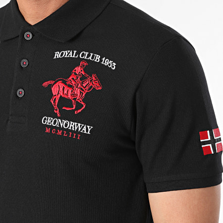 Geographical Norway - Polo Manches Courtes Klub Noir