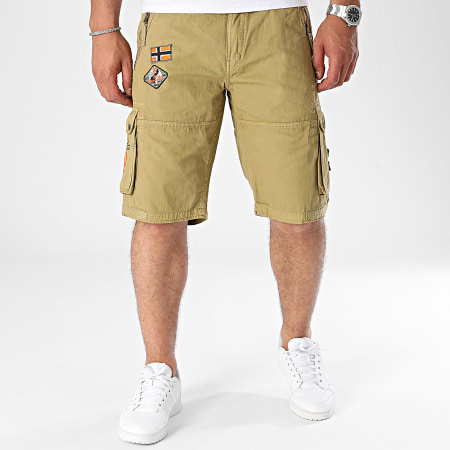 Geographical Norway - Short Cargo Vert Kaki Clair