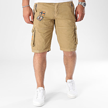 Geographical Norway - Pantaloncini Cargo beige