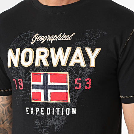 Geographical Norway - Tee Shirt Juitre Noir