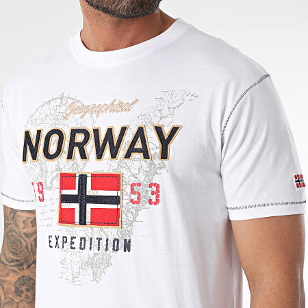 Geographical Norway - Tee Shirt Juitre Blanc