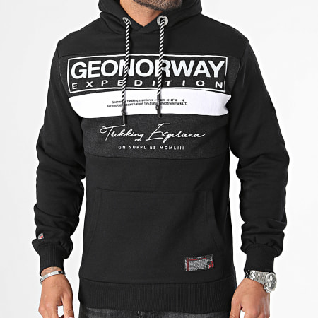 Geographical Norway - Sweat Capuche Noir