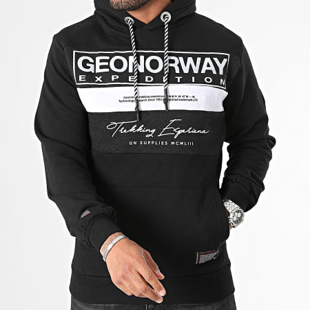 Geographical Norway - Sweat Capuche Noir