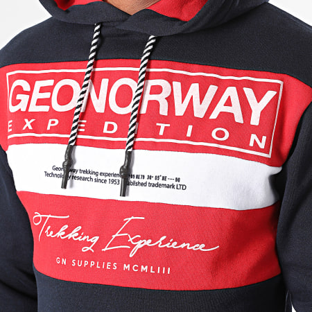 Geographical Norway - Sweat Capuche Bleu Marine