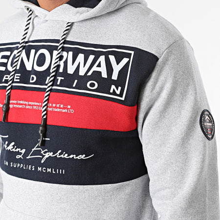 Geographical Norway - Grijs gevlekte hoodie