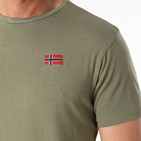 Geographical Norway - Tee Shirt Jactus Vert Kaki