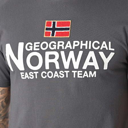 Geographical Norway - Tee Shirt Jacky Gris Anthracite