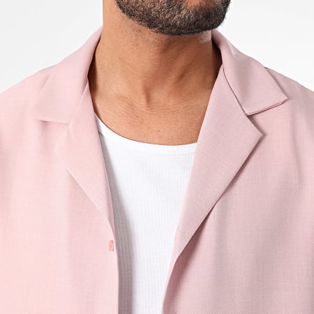 MTX - Set camicia a maniche corte e pantaloncini da jogging rosa