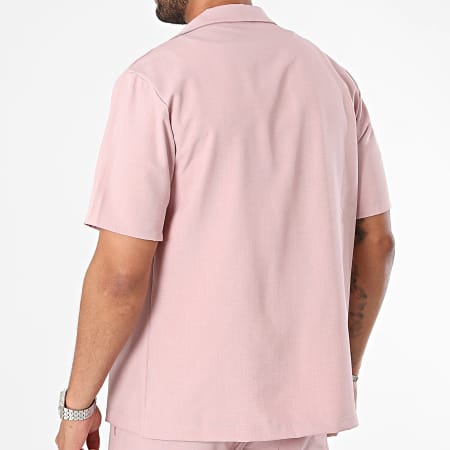 MTX - Set camicia a maniche corte e pantaloncini da jogging rosa