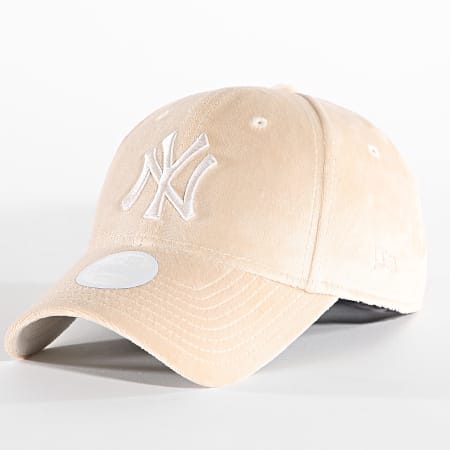 New Era - Gorro de terciopelo para mujer 9Forty NY 60503612 Beige