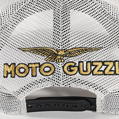 New Era - Casquette Trucker Moto Guzzi 60503538 Beige Blanc Noir