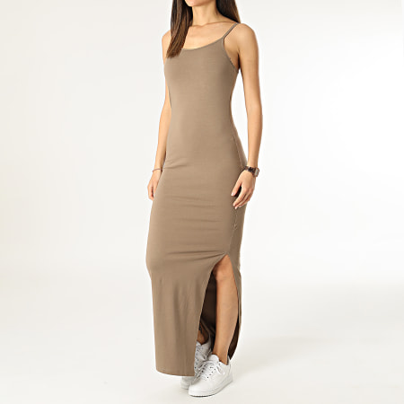 Only - Maxi abito Angeel Beige Donna