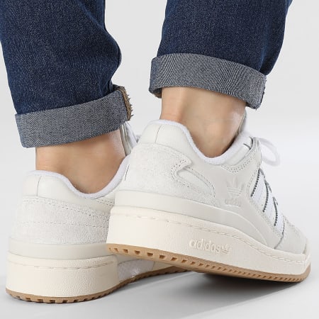 Adidas Originals - Baskets Femme Forum Low ID6861 Core White Cloud White Footwear White