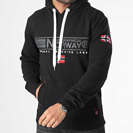 Geographical Norway - Sweat Capuche Noir