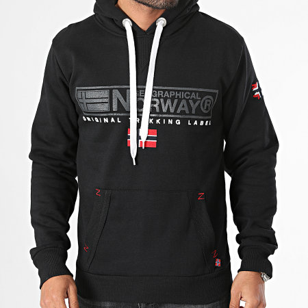 Geographical Norway - Sweat Capuche Noir